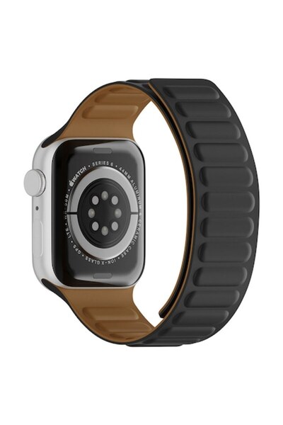 Techsuit Curea pentru Apple Watch 1/2/3/4/5/6/7/8/9/SE/SE 2 38/40/41mm, Watchband, X1339, Negru