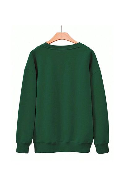 StartMore Khaki Unisex Men/Women Sipiril Lead Me Special Colored Oversize Crew Neck Cotton