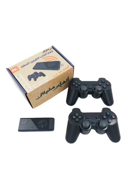 Alpha x 4K Retro GameStick with HDMI Support – Dual Bluetooth Controllers and Classic Game Emulators