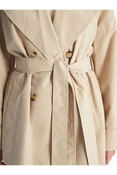 LC Waikiki Lcwaikiki Classic Jacket Collar Women's Trench Coat (W5)