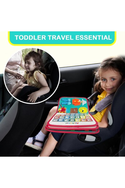 Flippy Educational Sensory Book Montessori, Flippy, with Activities, Motor Skills Development, 4 Pages, Cos