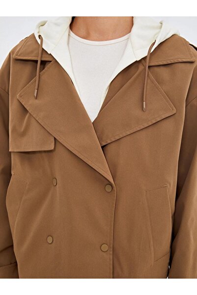 LC Waikiki Lcw Vision Women's Hooded Trench Coat (W5)