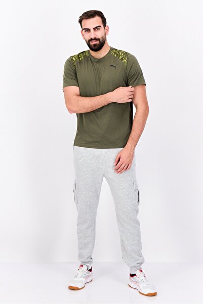 Puma Men Sportswear Fit Short Sleeve Training T-Shirt, Dark Green