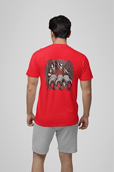 ArtYus Unisex Bărbați/Femei Claw Back Colorat cu imprimeu supradimensionat bu...