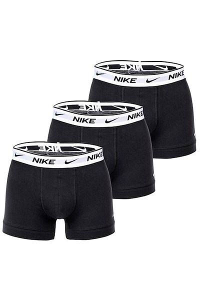 Nike Set de boxeri cu tehnologie Dri-FIT și bandă cu logo în talie - 3 perechi, Alb, Negru, M