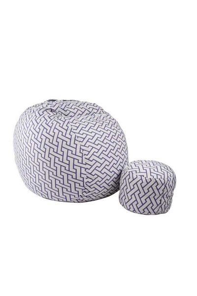 Pufrelax Set Fotoliu King Size cu Otoman (suport picioare), Material Textil - Zappity Purple