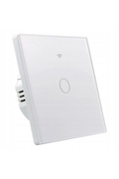 MasterLED Comutator tactil inteligent simplu, WiFi, Android și iOS, indicator LED, alb