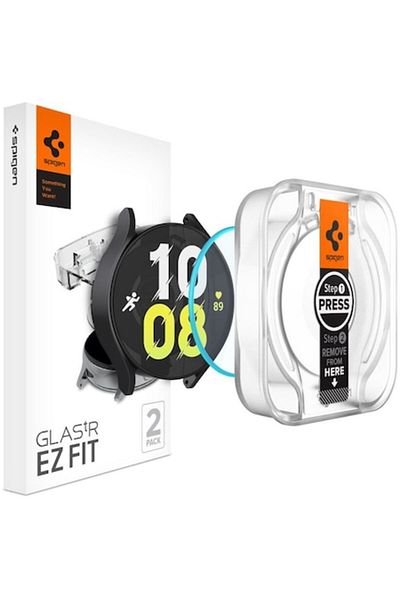 Spigen Set 2 folii transparente din sticlă cu sistem de montare GLAStR EZ FIT compatibile cu Samsung Galaxy