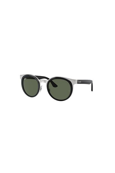 Ray-Ban Ray‑Ban RB3710 003/71 Bonnie Round – Ochelari de soare unisex, Negru/Silver, Mărime 50