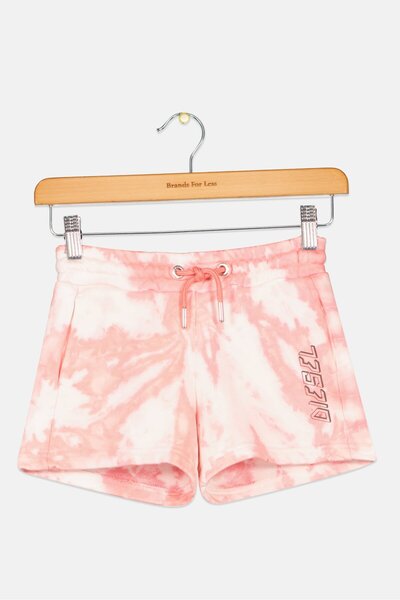 Diesel Toddlers Girl Tie Dye Basic Shorts, Pink