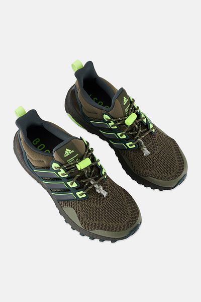 adidas Kids Boy Ultraboost 1,0 ATR Lace Up Running Shoes, Dusty Olive