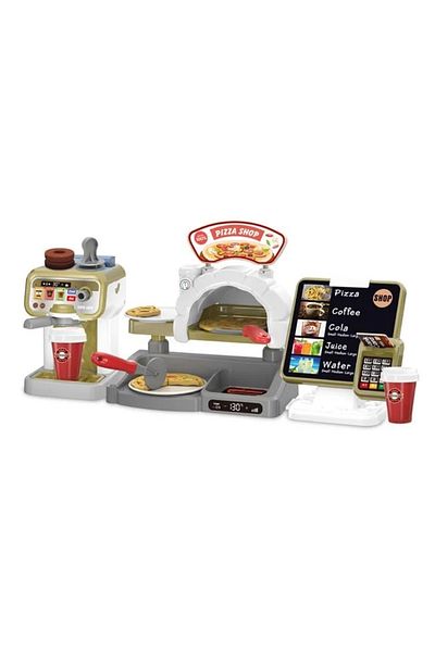 divendi-ro Play set with cash register, oven, coffee maker and sounds, age 3+ years, 52x16x27cm, multicolor