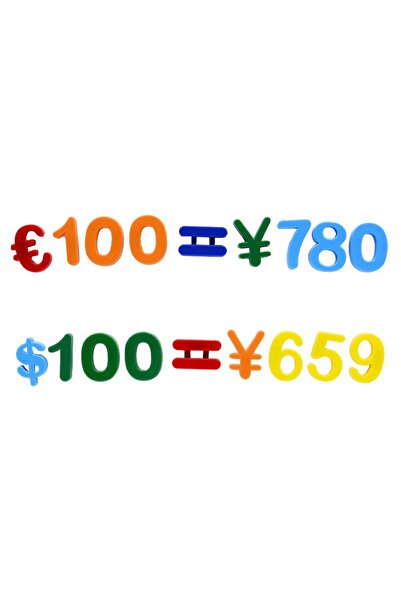 Flippy Σετ 37 αριθμών και συμβόλων, Flippy, μαγνητικό, για ψυγείο, πλαστικό, πολύχρωμο