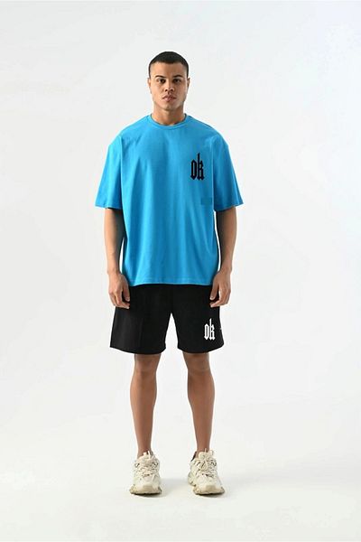 Gutsy Men's Bottom Top Set T-Shirt Shorts Dk Printed