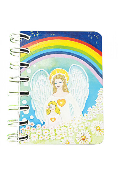 Editura Soapta stelelor Carnet cu spira ingerul pazitor, 7 x 10 cm, 75 foi ve...