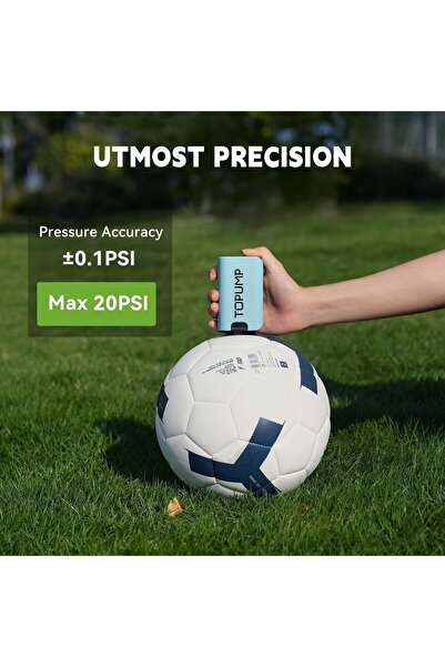 TOPUMP Electric Ball Pump with Inflation and Deflation, Portable Pump for Sports Balls, Football
