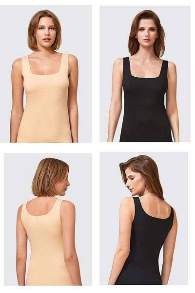 QULAT Berrak Women's Laser Cut Non-Marking Undershirt Anti-Sweat / 2 Pcs