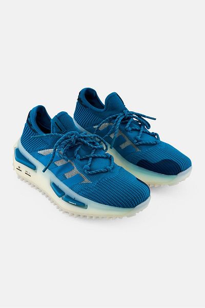 adidas Kids Boy NMD_S1 Lace Up Outdoor Shoes, Teal Blue