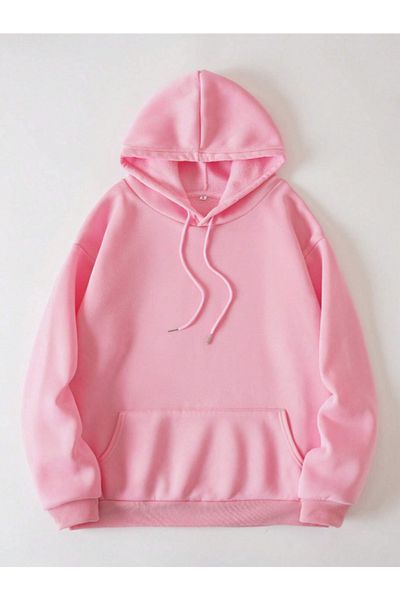 StartMore Pink Unisex Men/Women Time Colorful Custom Printed Oversize Hoodie
