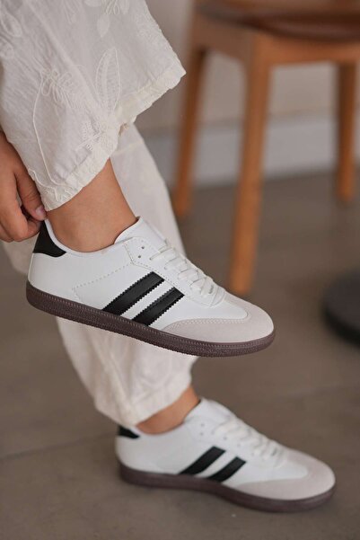 SOLAZER Kadın Beyaz Günlük Sneaker