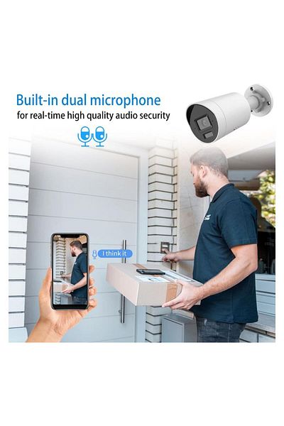 Hikvision DS-2CD2083G2-LI2U – 8MP Bullet Cam with Audio