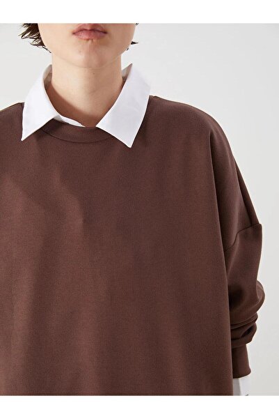 LC Waikiki Γυναικείο φούτερ LCW Vision Crew Neck Oversize (W5)