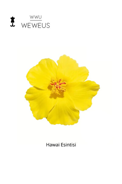 Weweus Cataramă premium cu flori galbene în stil hawaian pentru femei