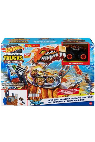 HOT WHEELS Hot Wheels Monster Trucks Arena Smashers, set de joacă Spin-Out Challenge