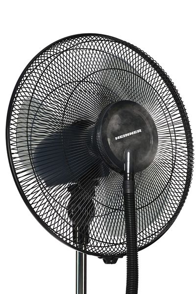 Heinner Water Spray Fan – 95W, 360° Humidification, Ionization, Remote Control, 3 Modes