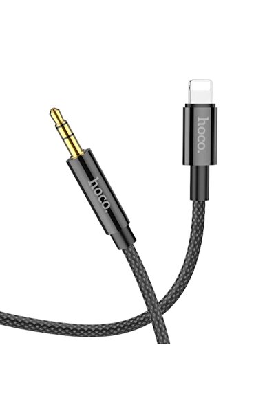 Hoco Cablu adaptor audio Lightning la Jack 1m, X1189, Negru