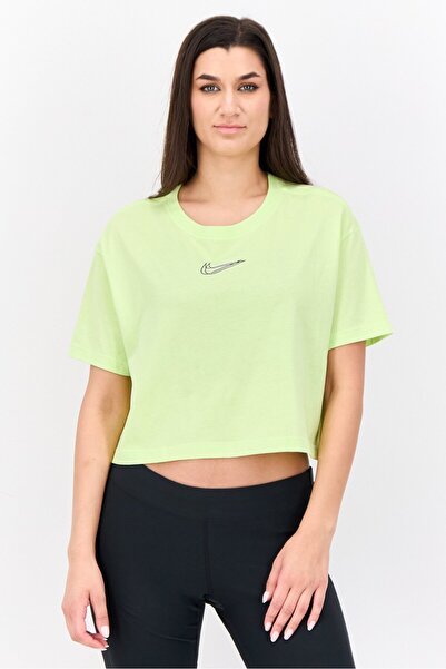 Nike Women Loose Fit Short Sleeves Training T-shirt, Lime