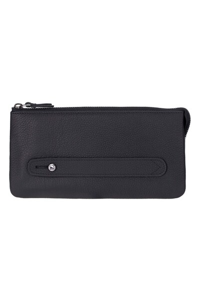 PLM Majeste Genuine Leather, Handmade, Men's Handbag, Charcoal Black