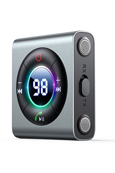 Evolium Audio Transmitter/Receiver with Digital Display, E26, Gray