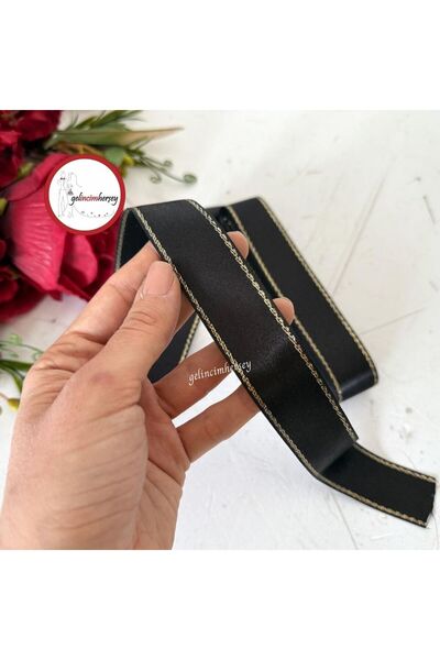 Gelincimherşey 3 cm Glitter Satin Ribbon