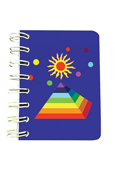 Editura Soapta stelelor Carnet cu spira Piramida albastra, 7 x 10 cm, 75 foi ...