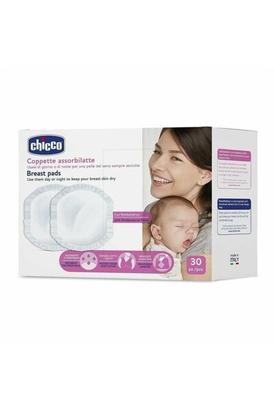 Chicco Baby Tampoane san, Chicco, Super absorbante, 30 buc, Alb