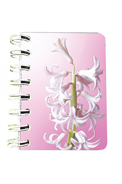 Editura Soapta stelelor Carnet cu spira Zambila roz, 7 x 10 cm, 75 foi veline