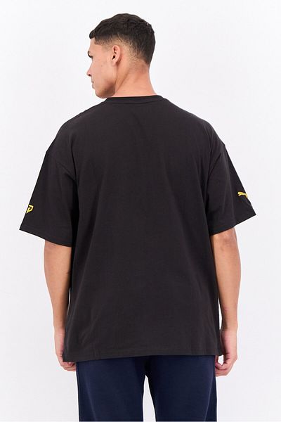 Puma Men Sportswear Fit Short Sleeves Outdoor T Shirt, Black Combo