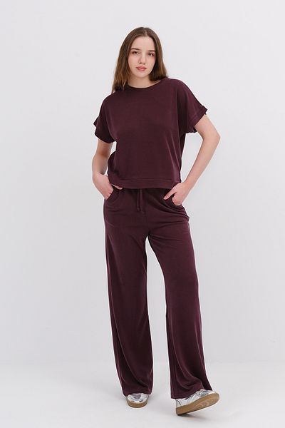 Addax Crew Neck Bottom-Top Double Suit Tkm13985