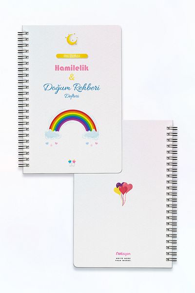 Notisyon Caiet de planificare a sarcinii |   Lista de cumpărături prenatală + pagini de memorie (A5)