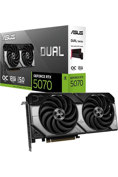 ASUS بطاقة رسومات GeForce RTX 5070 بسعة 12 جيجابايت GDDR7 إصدار Overclock