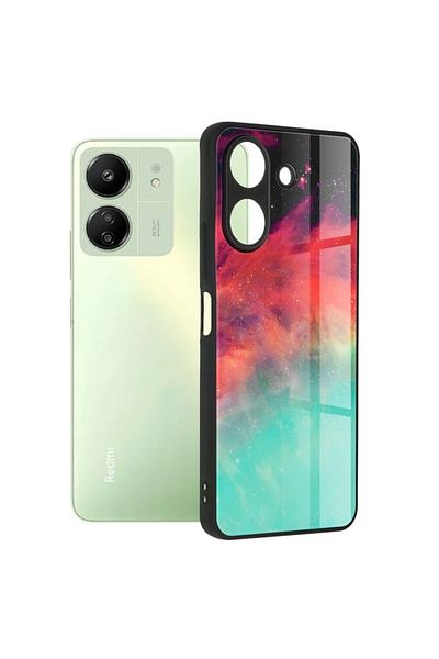 Axios Husă de protecție pentru Xiaomi Redmi 13C 4G/Poco C65, Grip Pro, plastic dur, Fiery Ocean