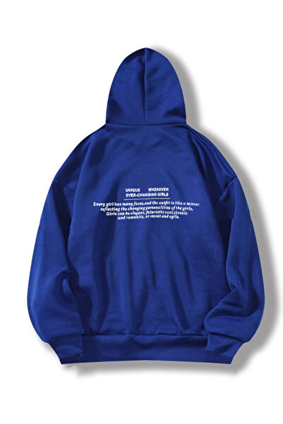 StartMore Blue Unisex Men/Women Unique Colorful Custom Printed Cotton Oversiz...