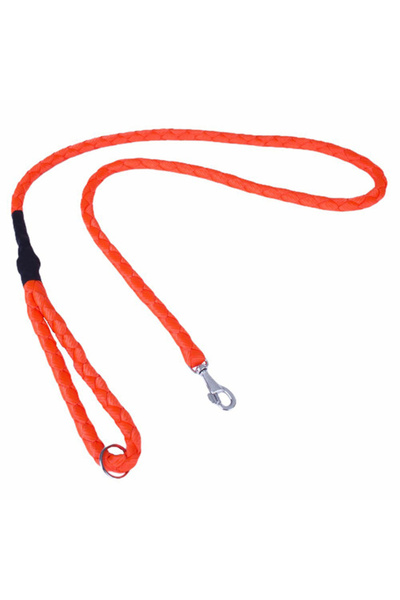 Doggie طوق مشي للكلاب منسوج ومجدول TR-متوسط-برتقالي-2×100 سم