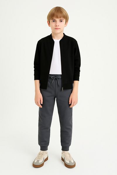 AHENGİM Pantaloni de sport de bază Jogger Leg School pentru băieți AK-2350