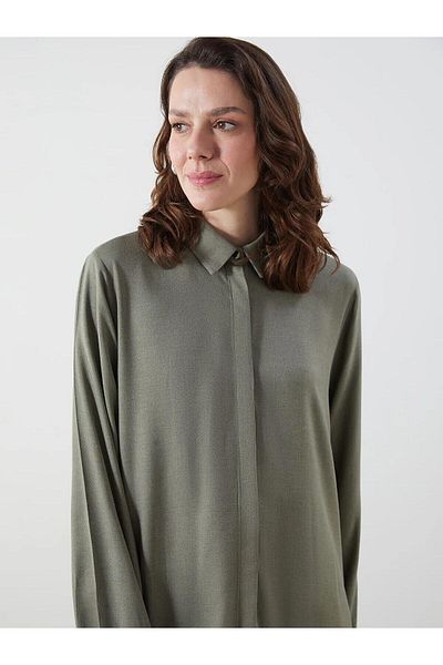 LC Waikiki Дамска туника-риза LCW Grace Regular Fit (W5)