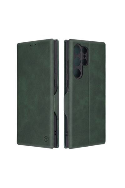OEM Husa pentru Samsung Galaxy S23 Ultra Techsuit Safe Wallet Plus, Green