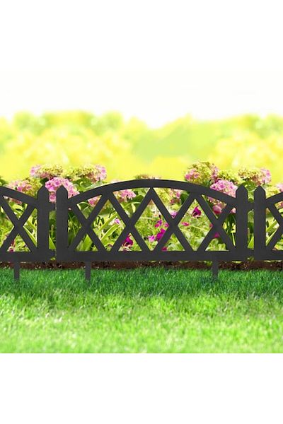 CLICK Click Flower Fence, Extendable, 59.5 X 24 Cm, Black