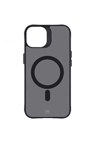 Stef's Cat Θήκη MagSafe για Apple iPhone 15, 3MK Smoke MagCase, μαύρη