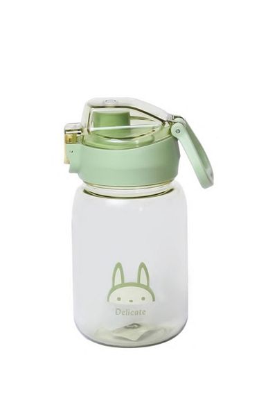 Bisbell Water Bottle(450Ml)With Straw, Non-Toxic BPA Free, Fast Flow ,For Sports and School,BB2431